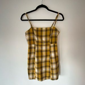 Yellow Plaid Dress
